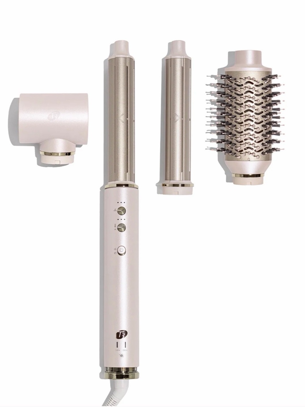 🆕T3 Aire 360 Dual Voltage Air Styler Blowout Kit in Satin Blush